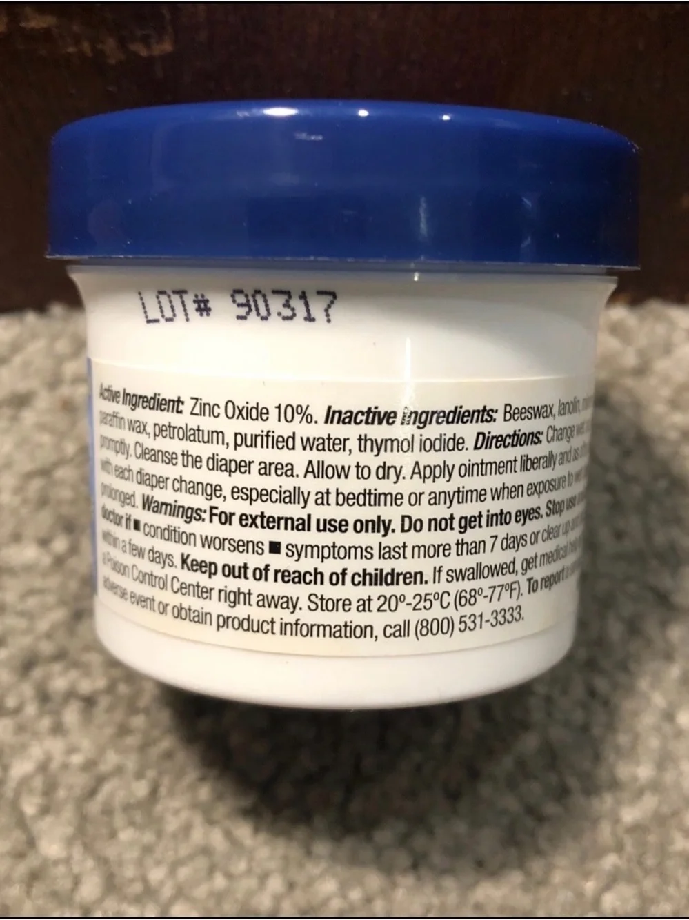 Dr. Smith's Quick Relief Diaper Rash Ointment Zinc Oxide Moisture Shield, 2oz